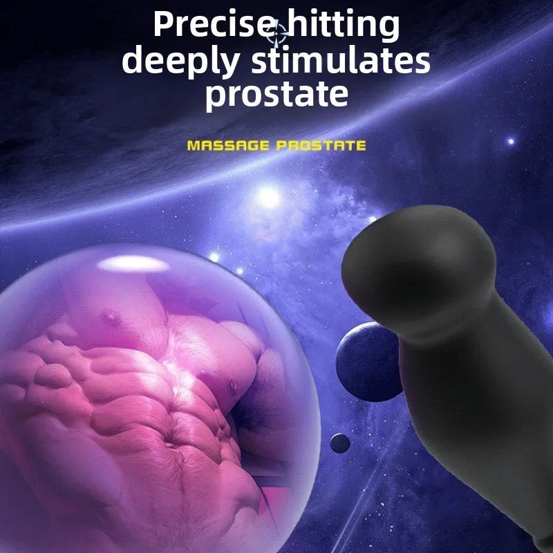 10 Vibrating Ass Plug Modes Sex Toy for Control Men Gay Adult Toys Anal Silicone Anal Vibrator Prostate Massager with Stimulator