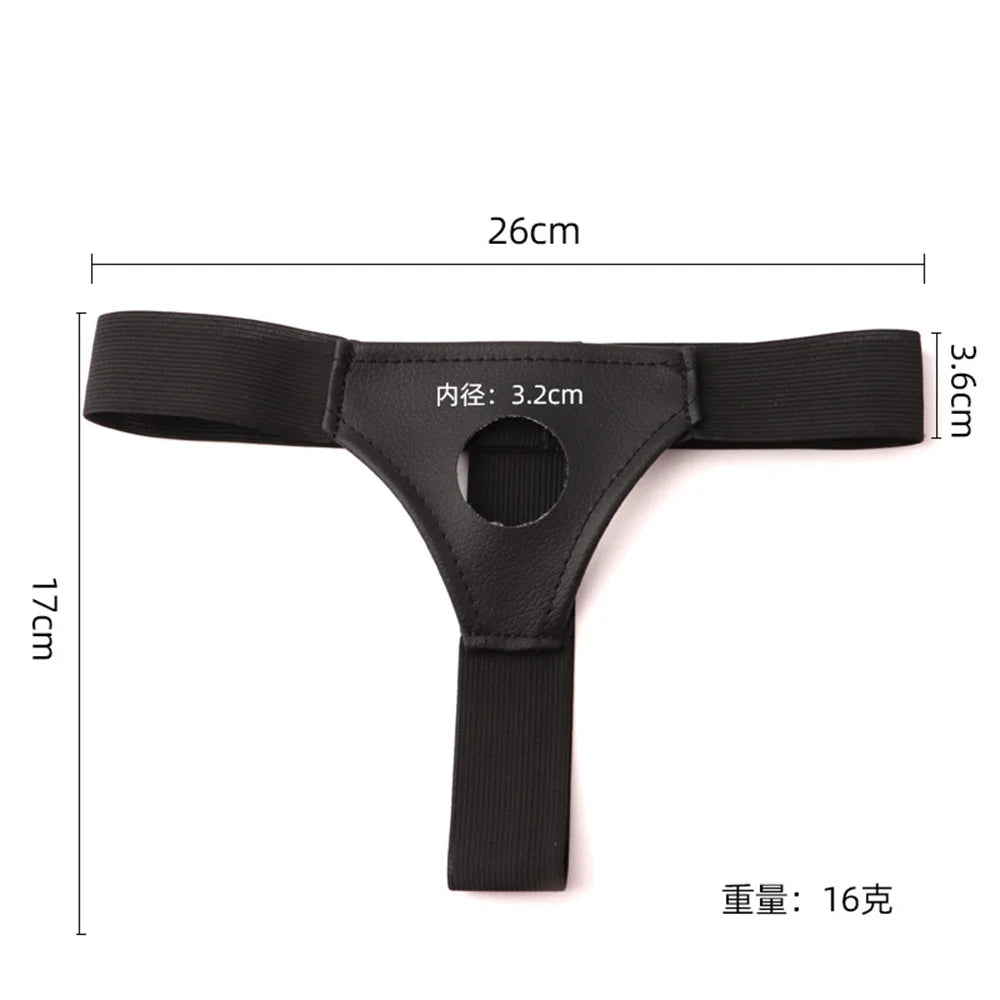 Men Strap On Dildo Panties Wearable Hollow Penis Lengthen Sleeve Strapon Harness Belt for Man Sex Toys For Woman