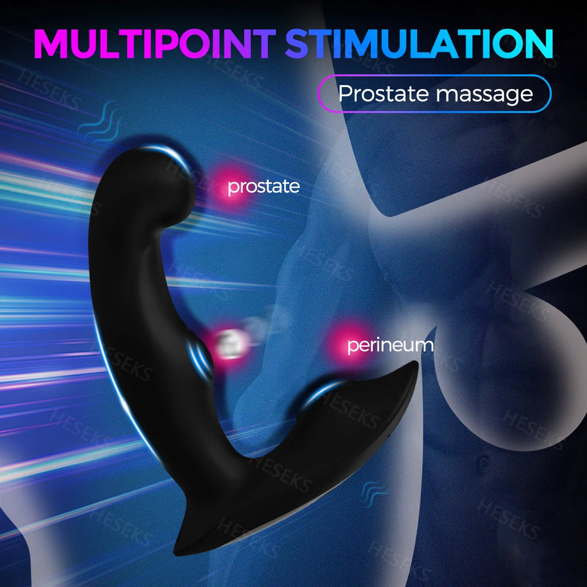 HESEKS Prostate Massager Vibrator Anal Plug Sex Toy for Men Dildo   Vibrating Butt Plug Male Masturbator Adult Goods Couples