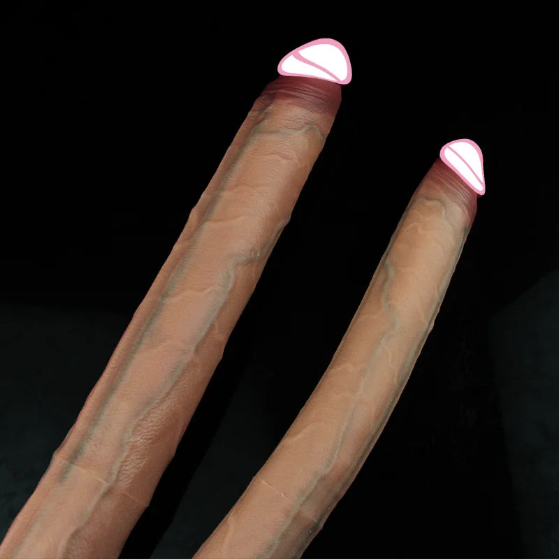 Realistic Long Dildos Double Head Dildo Anal Vaginal Stimulator Masturbator Sex Toy for Lesbian Couples Gay Men Adult Products