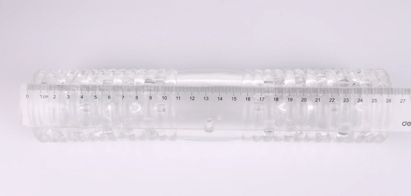 With 2 Vibrator Caps Male Gay Masturbator Men Penis Massager Delay Lasting Trainer Adult Sex Toy For Couple artificial vagina