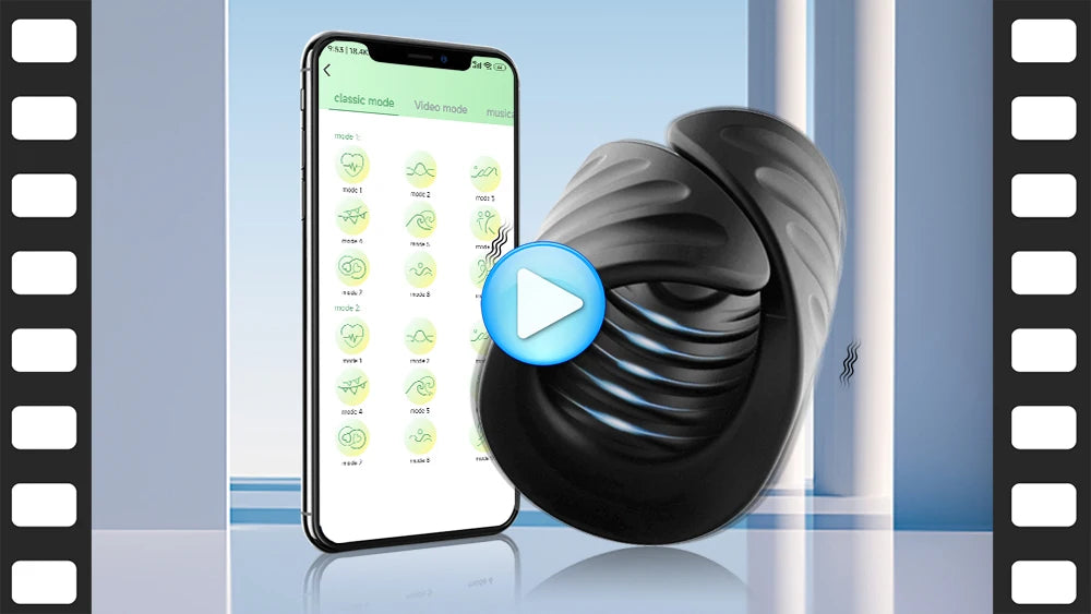 Sex Toys for Men Male Masturbator APP Penis Training Vibrator Vibrating Sex Toy Strokers Glans Trainer Stimulator Sex Machine 18