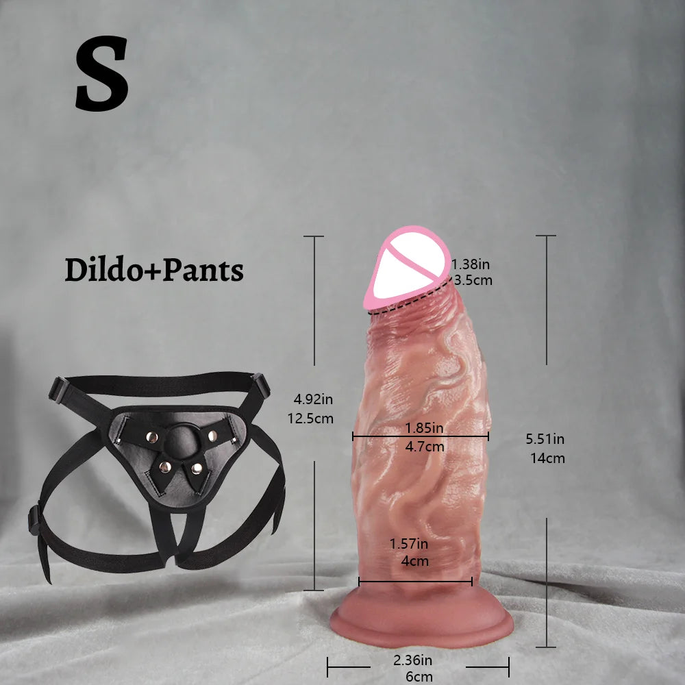 S/M/L Dildo Big Dick Female Anal Vagina Masturbation Soft Skin Feel Penis Prostate G-spot Massage Anal Plug Sex Toys For Adult