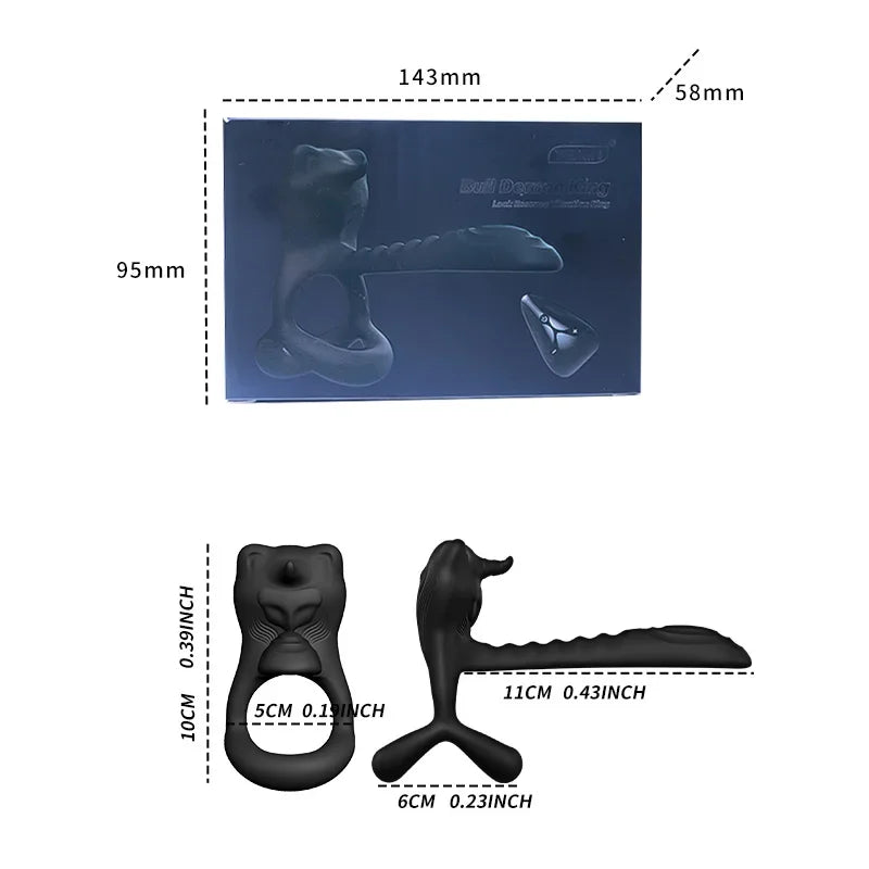 Cock Ring Sex Toy for Man Penis Exerciser Prostate Orgasm Remote Control Vibrator Gay Cock Ring Adult Toys Cock Rings