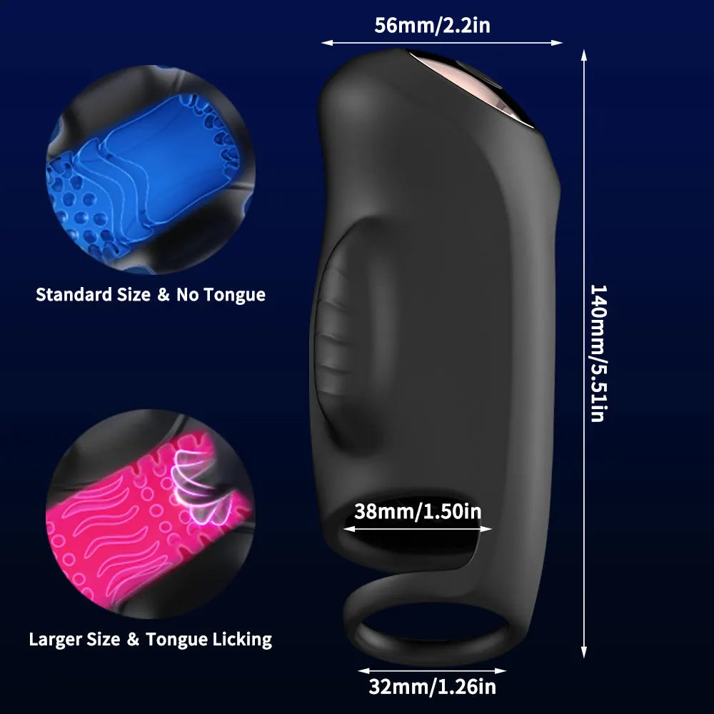 Sex Toys Male Masturbator Penis Vibrator 9 Vibrating & Licking Stroker with App Control 360° Wrapping Adult Sex Toy Sex Machine