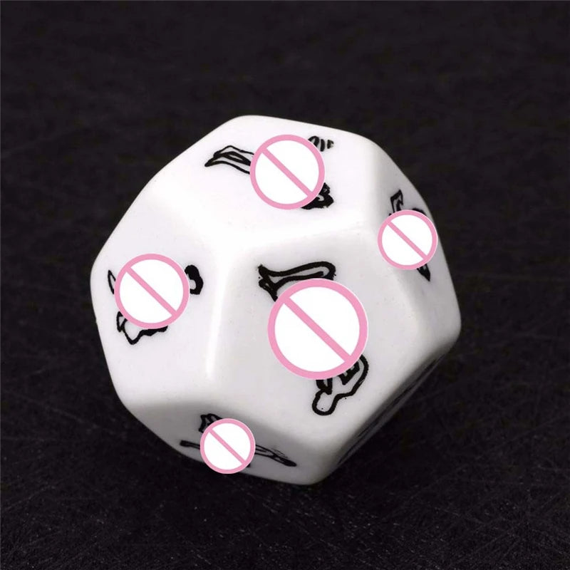 Sex Toys For Couples Women Adult Game Funny Sex Dice 6/12 Sides Romance Love Humour Gambling Erotic Crap Dice Bar Christmas Gift