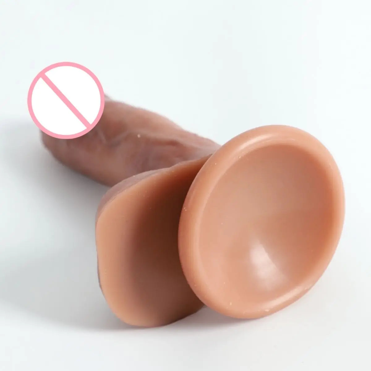 Single piece Realistic silicone Dildos Small/Large size Dildos - with real skin texture, G-spot stimulator and vaginal massager,