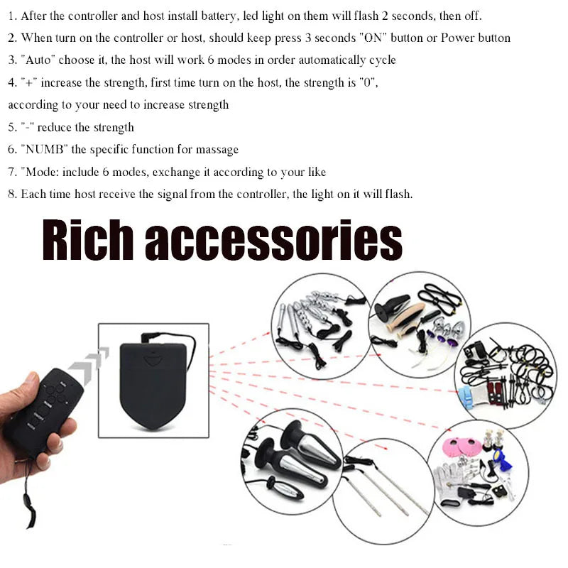 Electro Shock Penis Massager Vibrator Sex Toy for Men Glans Stimulate E-stim Penis Trainer Ring Delayed Ejaculation Penis Sleeve