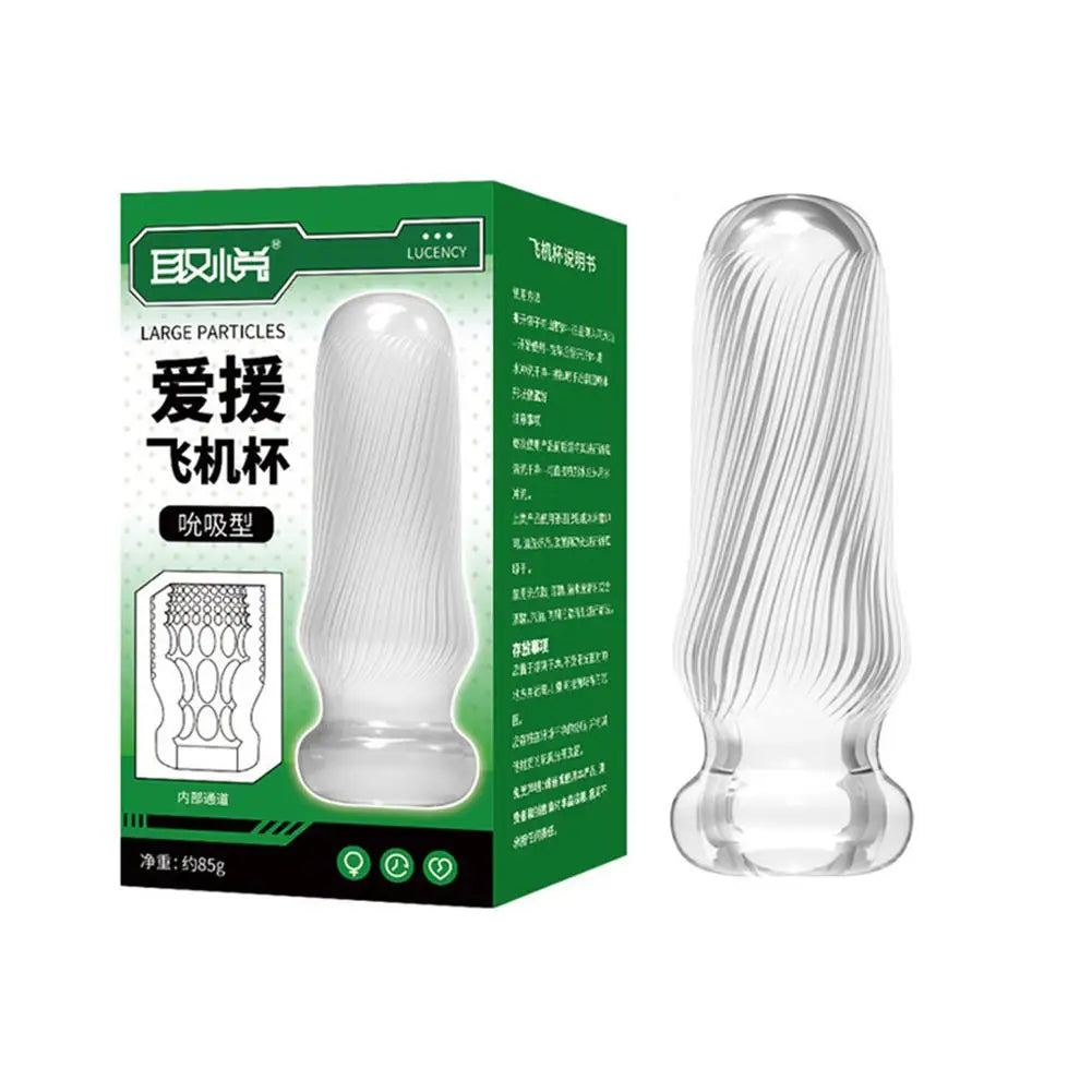Male Masturbator Sex Toy Transparent Manual Masturbation Cup Men Soft Male Exercise Penis Massage Sexy Pocket Pussy Blowjob Toy