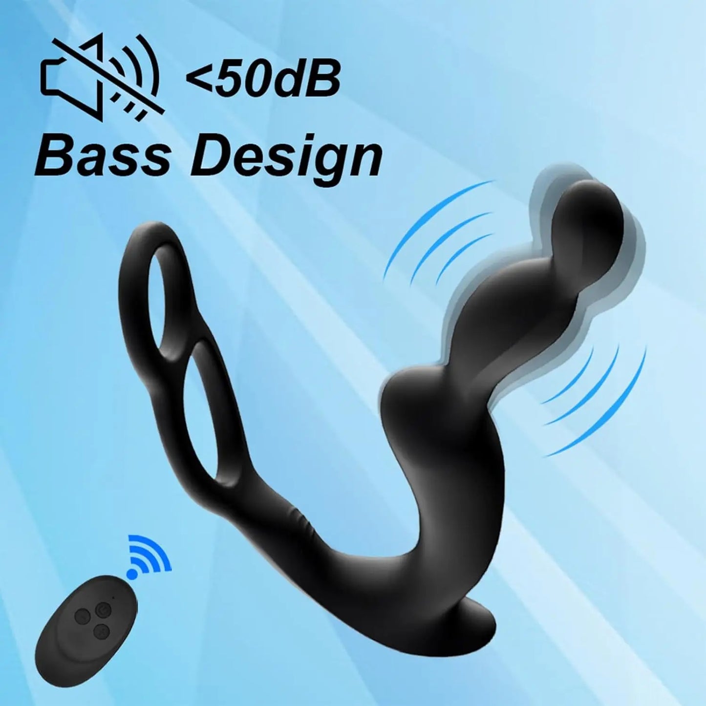 Male Prostate Massager Dildo Vibrator Remote Control Vibrating Anal Plug Delay Ejaculation Penis Ring Sex Toy For Men Couples