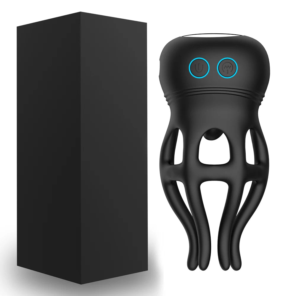 10 Frequency Vibrator Sex Toys For Men Male Masturbator Adult Toys Vibrator Glans Penis Training USB Charge Male Masturbator