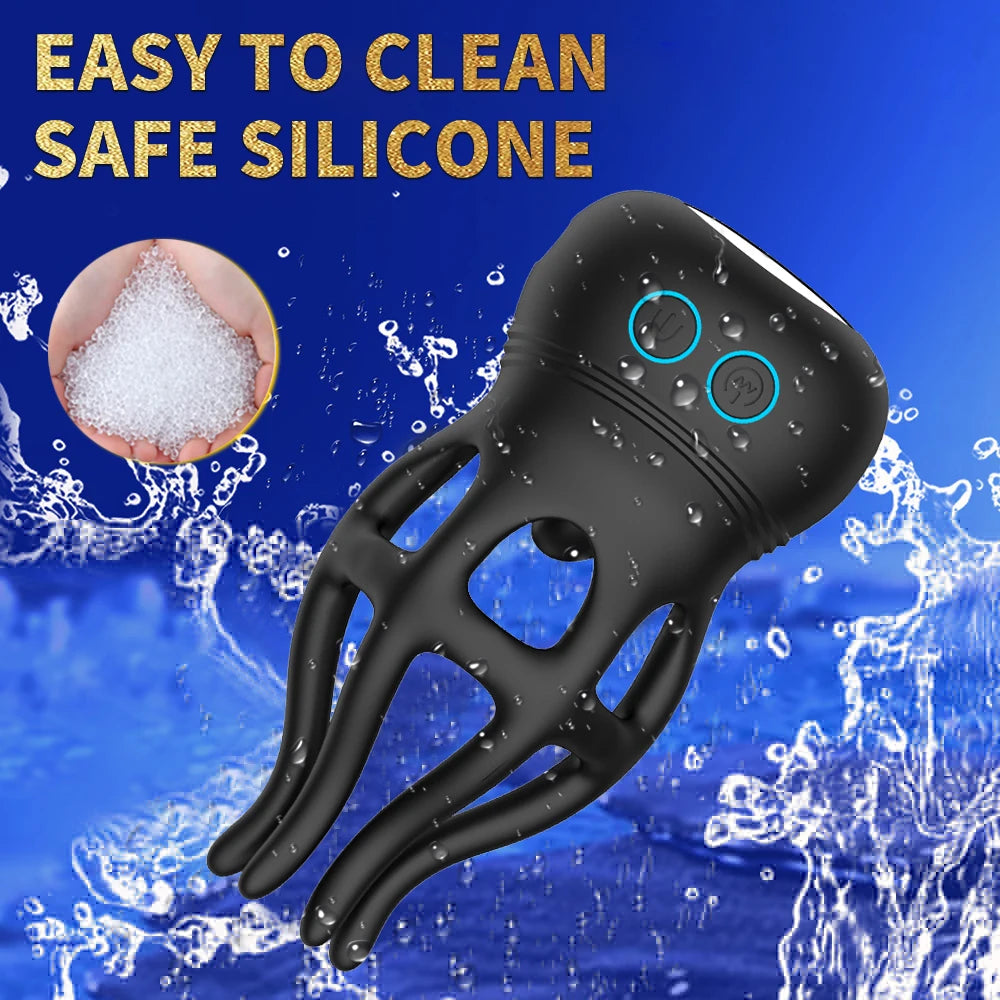 10 Frequency Vibrator Sex Toys For Men Male Masturbator Adult Toys Vibrator Glans Penis Training USB Charge Male Masturbator