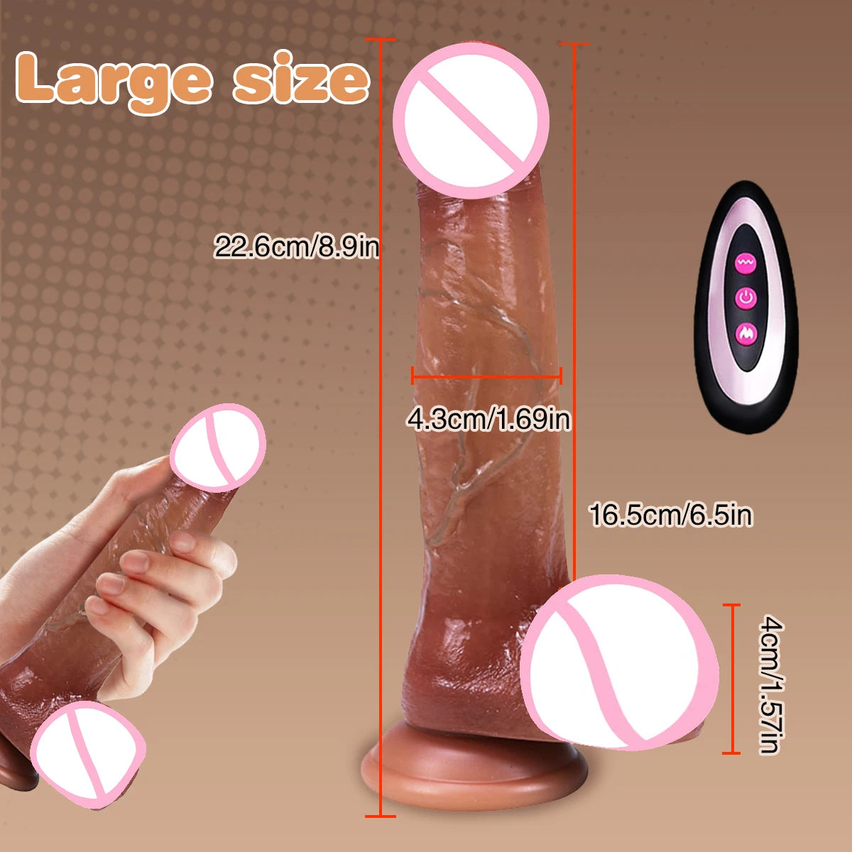 Vibrator Dildos Realistic Big Long Dildo Adult Supplies Huge Dick 18 for Girls Sex Toy Penis Sexyshop Rubber Dilddo For Women's