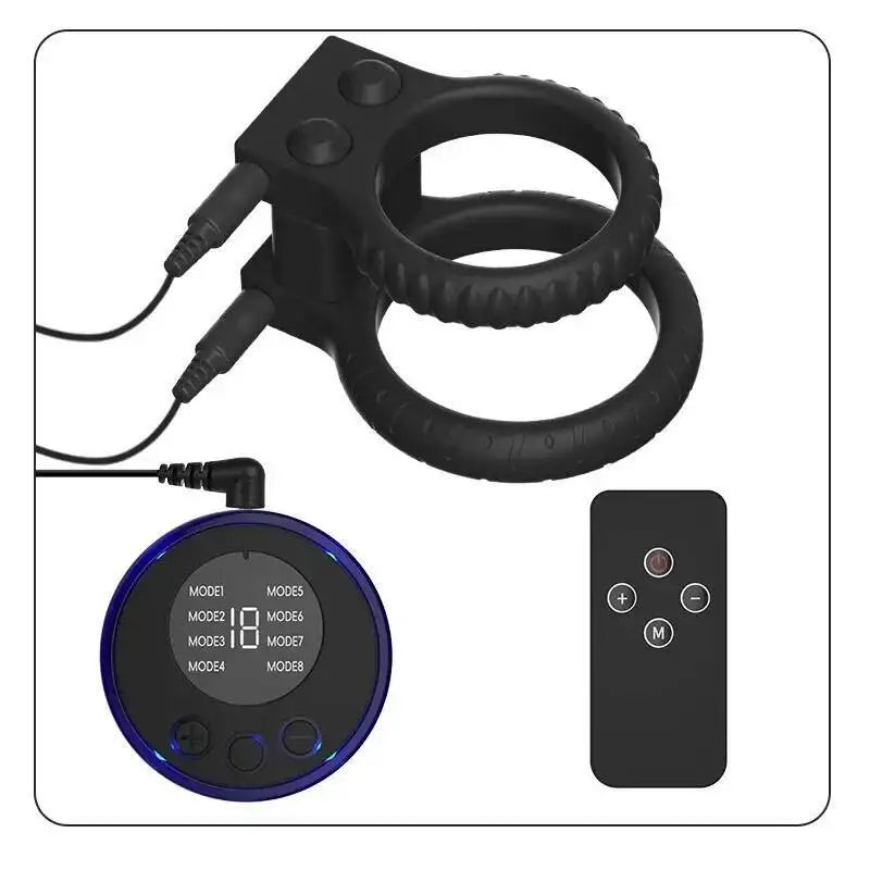 Electric Shock Penis Ring Sex Toy For Men Electro Stimulation Device Delay Ejaculation Bdsm Couple Play Enhancer Adult Gadget