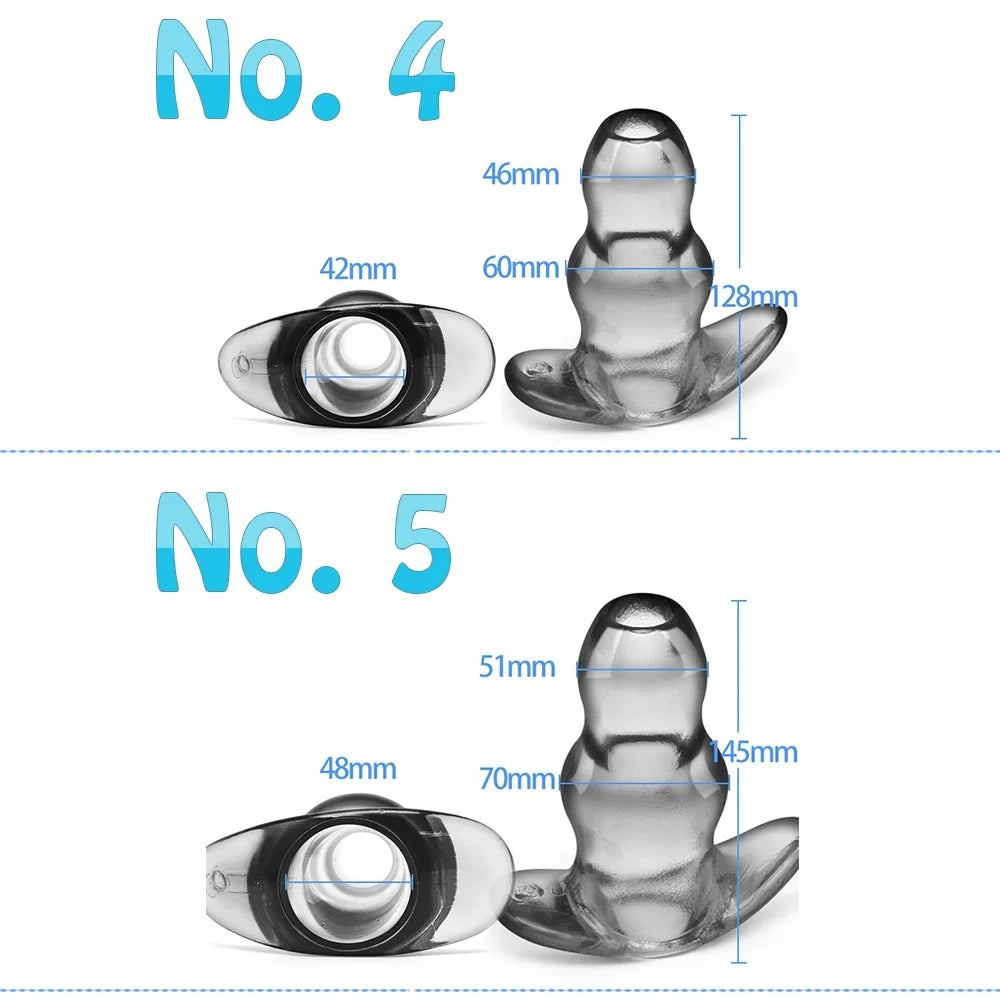 Sex Toys For Woman Men Gay Adult Products Hollow Dildo Anus Butt Plug Anal Dilator Enema Prostate Massager