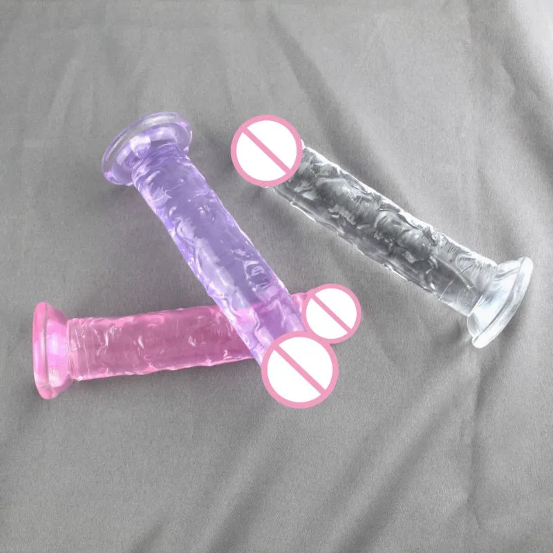 Dildos Sex Toys Dick Cheap Soft Female Vagina Clitoris Anal Masturbators Penis with Suction Cup 5 Colors Consolador Dildo Gode