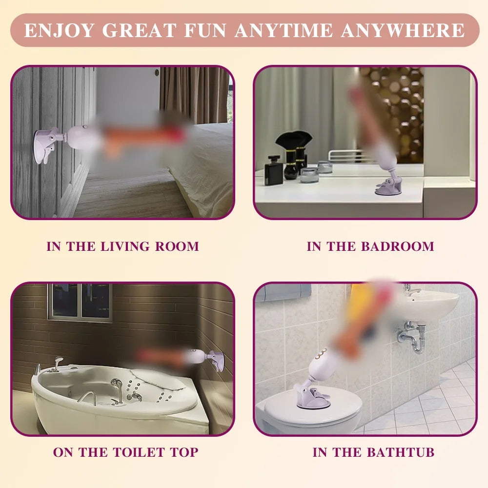 Female Adult Toys Dildo Thrusting Vibrator  Telescopic Penis G Spot Realistic Penis Suction Cup Sex Toy For Women Gay JoinJJtoy