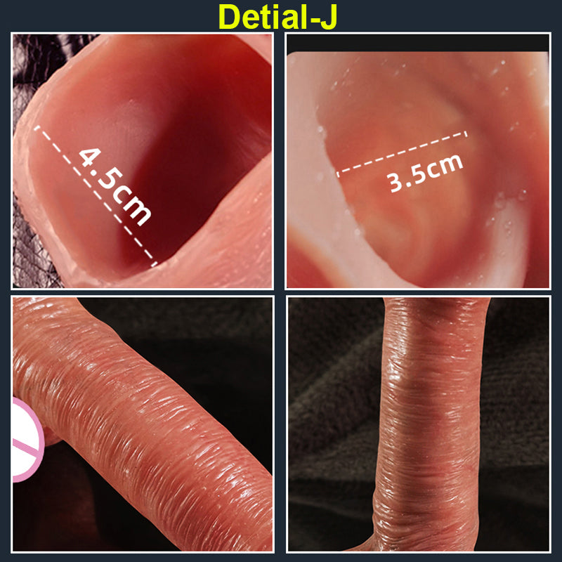 Male Penis Sleeve Sex toys Cock Extender Reusable Condoms Delay Ejaculation Penis Enlargement Silicone Sex Toy For Men Sex Shop