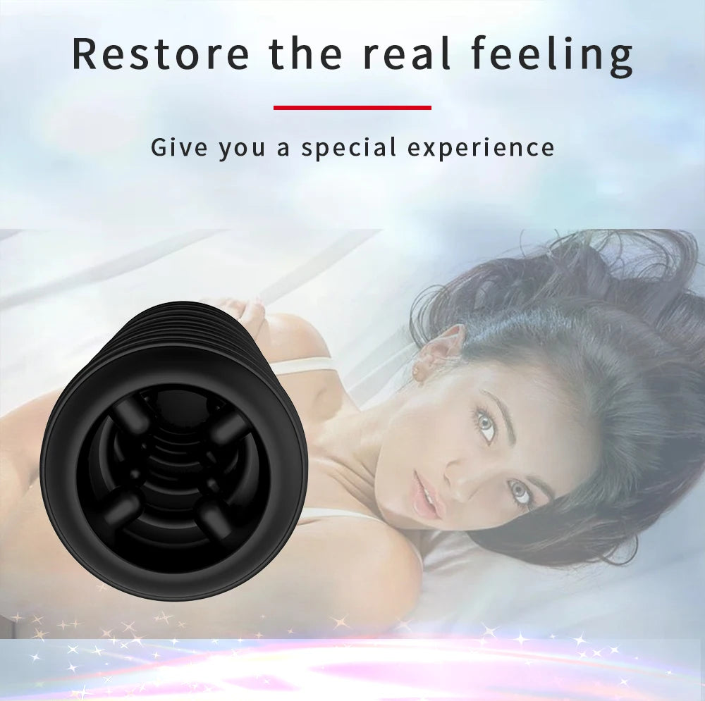 Male Masturbation Cup Sex Toy for Men Penis Pump Artificial Vagina Real Pussy Glans Cock Enlargement Vacuum Pocket Cup Sex Shoph