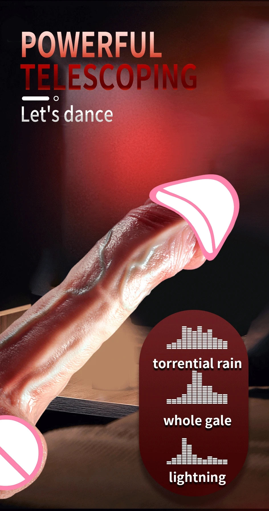 Wireless Vibrator Telescopic Dildos For Women Big Dildo Vibrador Heating Skin Feeling Dick Realistic Penis Large falos Silicone