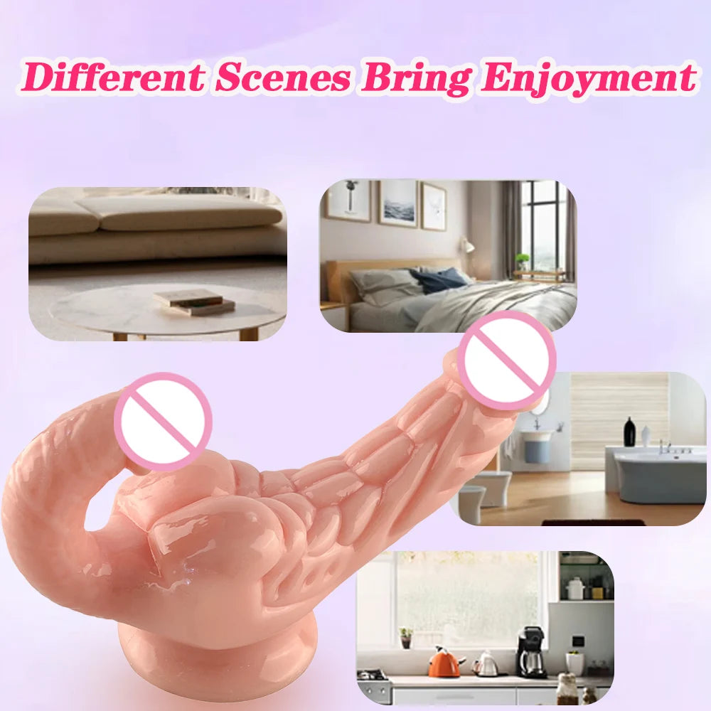 Dildo Double Head Crystal Transparent Insert Vagina and Anus Big Penis with Suction Cup Dick Masturbation Adult Sex toys Shop18+