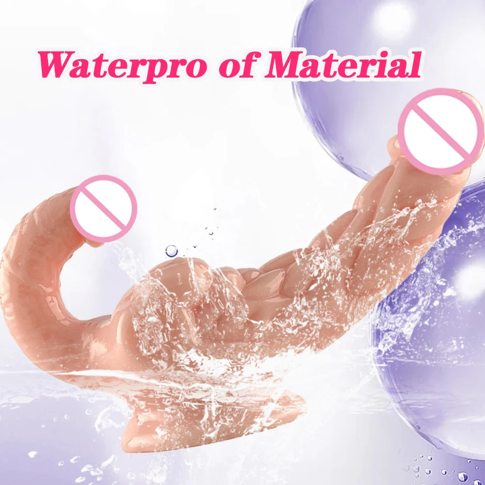 Dildo Double Head Crystal Transparent Insert Vagina and Anus Big Penis with Suction Cup Dick Masturbation Adult Sex toys Shop18+
