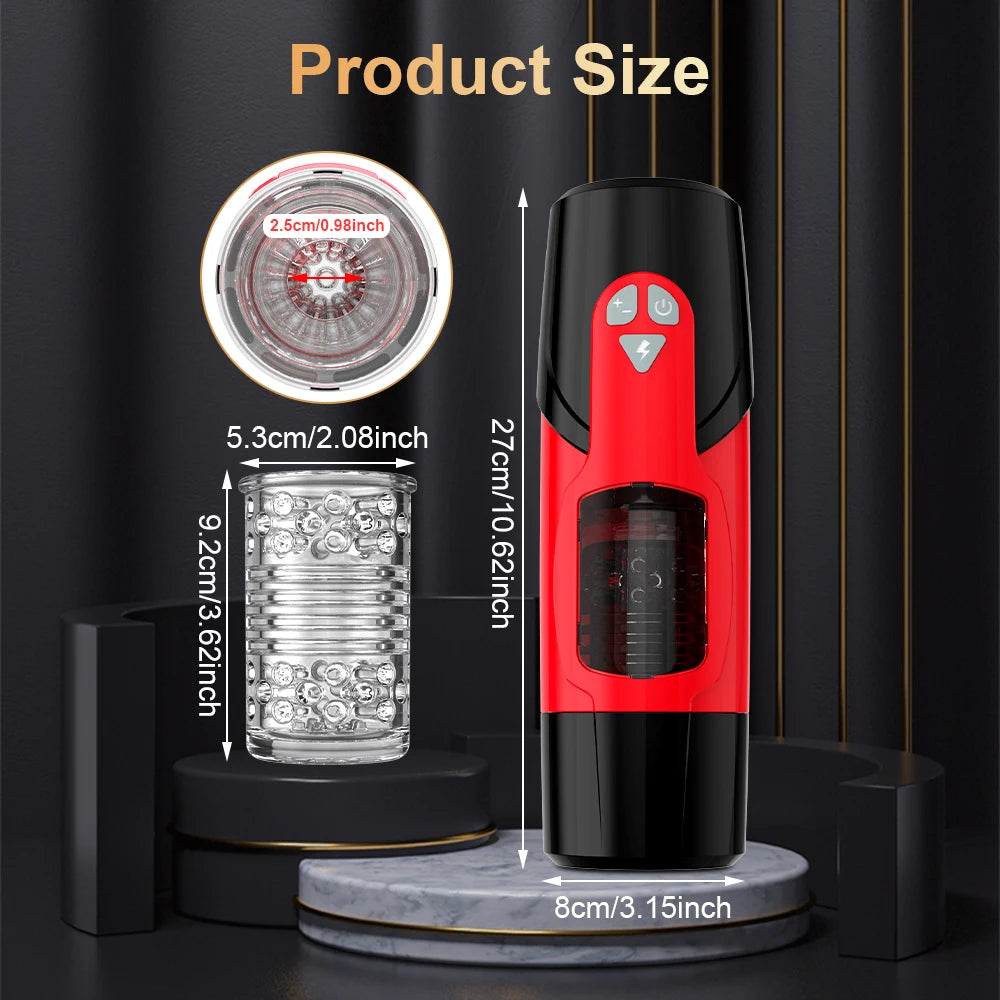 Sex Toys for Men Male Masturbator Automatic Telescopic Masturbators Cup Thrusting for Penis Stimulation Pussy Male Stroker Adult