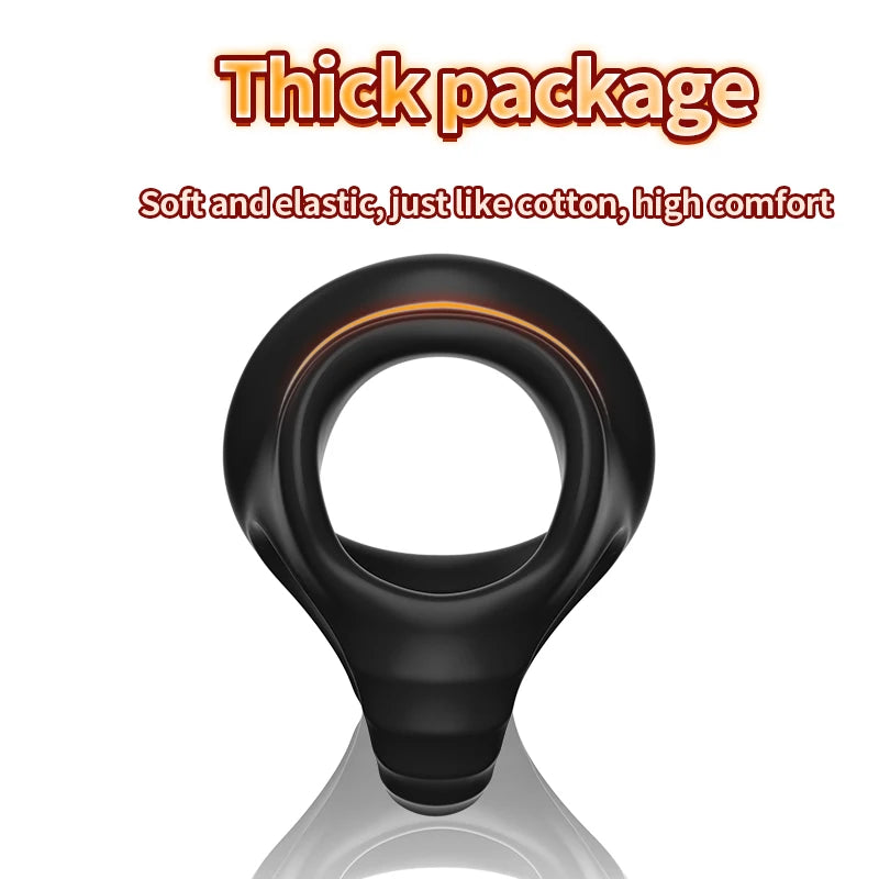 Silicone Penis Cock Ring Delay Ejaculation Erection Chastity Cage Adjustable Scrotum Bondage Lock Cockring Adult Sex Toy for Men