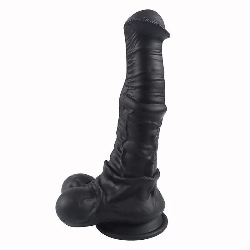 Soft Black Big Realistic Horse Dildo Xxl Animal Long Dildos Toys For Women Adult Toys Sex Toy For Couples Silicone Penis Dick