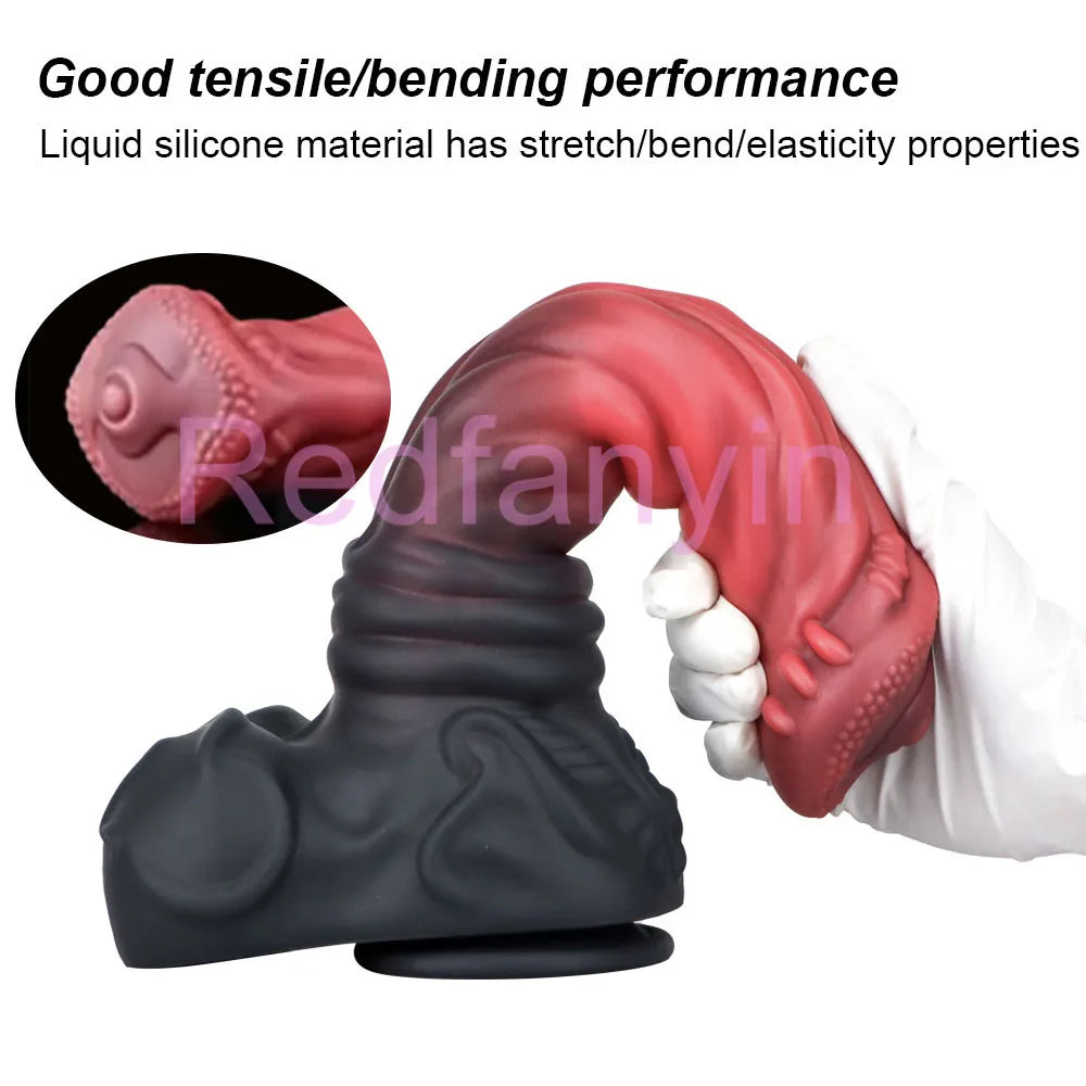 Huge Horse Realistic Dildos Sex Toy Women 18+ G-spot Masturbation Animal Penis Silicone Fake Dick for Butt Plug Anal Dilation