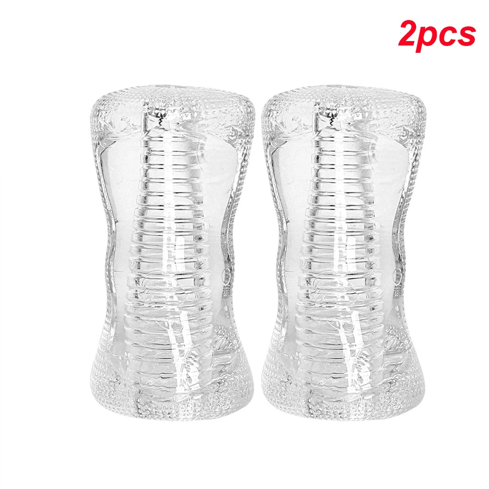 13cm Transparent Vaginal Sex Toy for Men 18 Plus Male Masturbator Realistic Vagina Real Pussy Penis Enlargement Exerciser Erotic