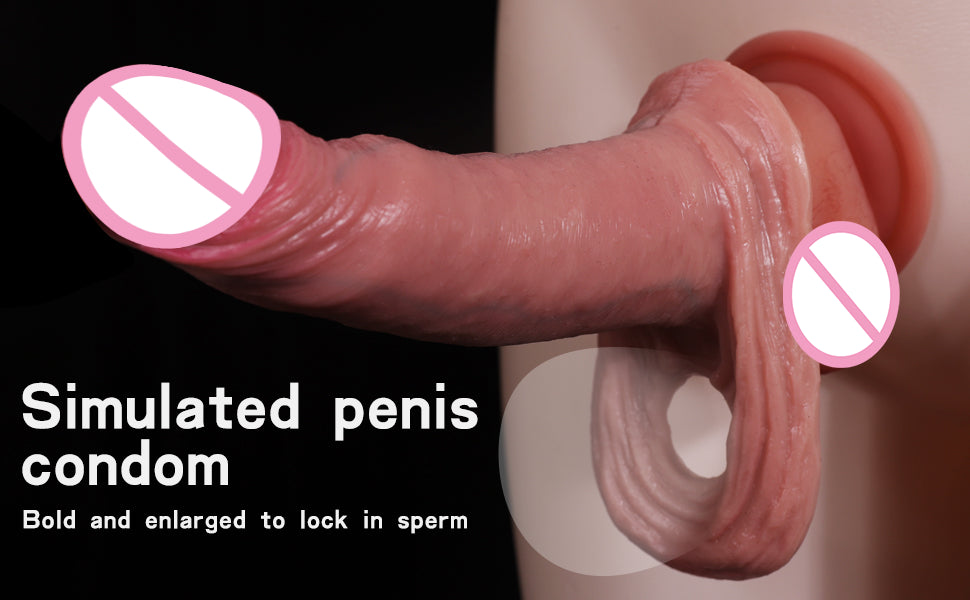 Male Penis Sleeve Sex toys Cock Extender Reusable Condoms Delay Ejaculation Penis Enlargement Silicone Sex Toy For Men Sex Shop