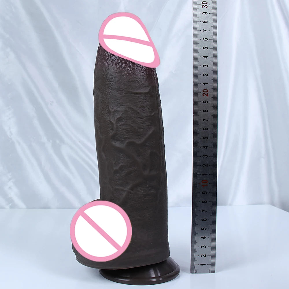7.5cm Huge Dildo Realistic Soft Penis Thick Dick Sexy Cock Suction Cup Adults Anal Sex Toys For Women Vagina Strapon Masturbator