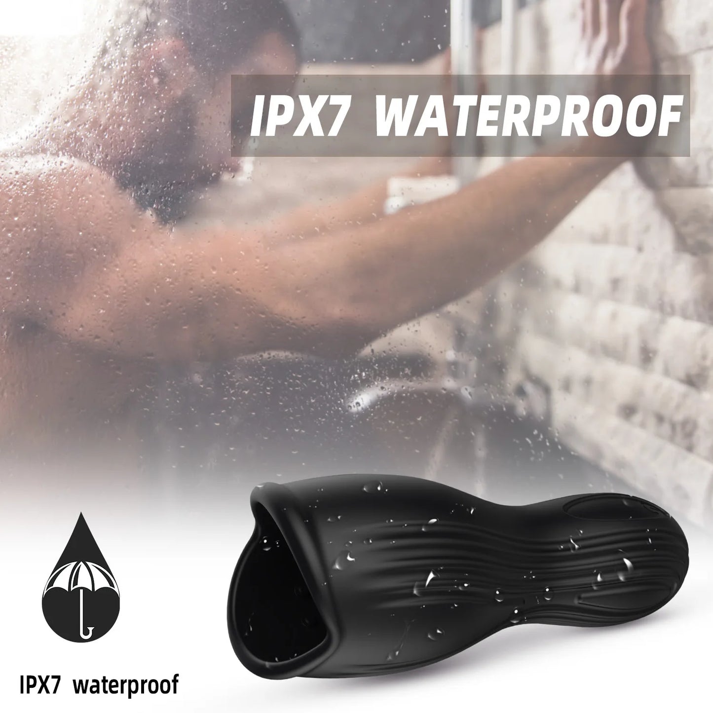 Male Glans Stimulate Massager 10 Modes Penis Delay Trainer Vibrator Rotate Masturbator Automatic Oral Climax Sex Sex Toy For Men