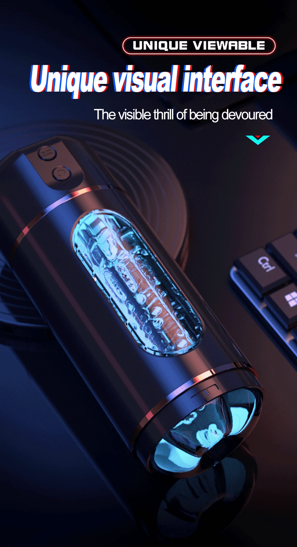 Sex Toys for Men Male Masturbator Automatic Masturbators Cup with 10 Thrusting &Rotating Penis Stimulation Electric Male Stroker