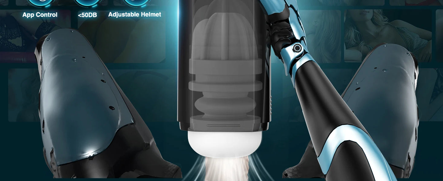 Male Masturbator Mens Sex Toys - Penis Pump Sex Toy for Men, APP Control Adult Toys Pocket Pussy 3D Male Stroker, Visual Blowjob