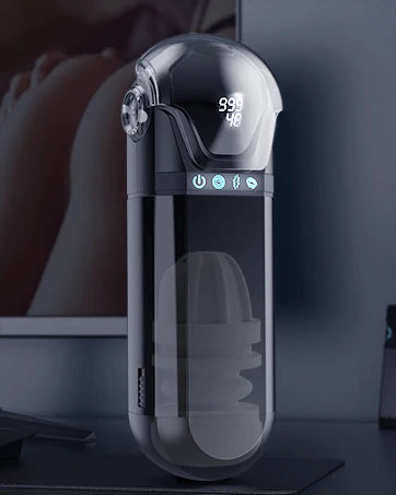 Male Masturbator Mens Sex Toys - Penis Pump Sex Toy for Men, APP Control Adult Toys Pocket Pussy 3D Male Stroker, Visual Blowjob