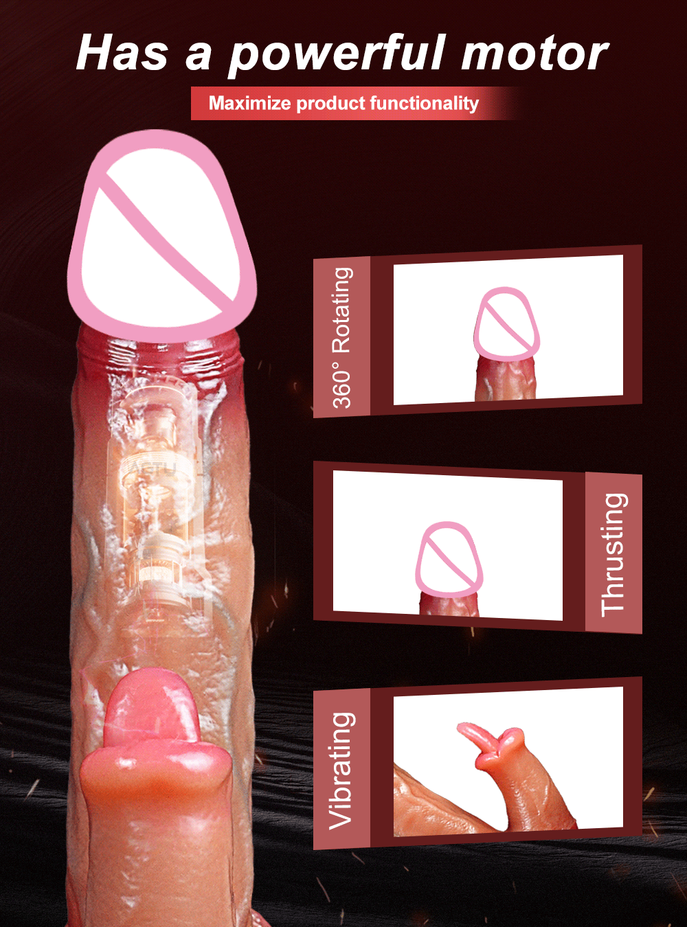 Women's Dildo Penetration Vaginal Anal Vibrator Stimulation Big Penis Vibrator Erotic Toy Long Huge Dildos Women Adult Product