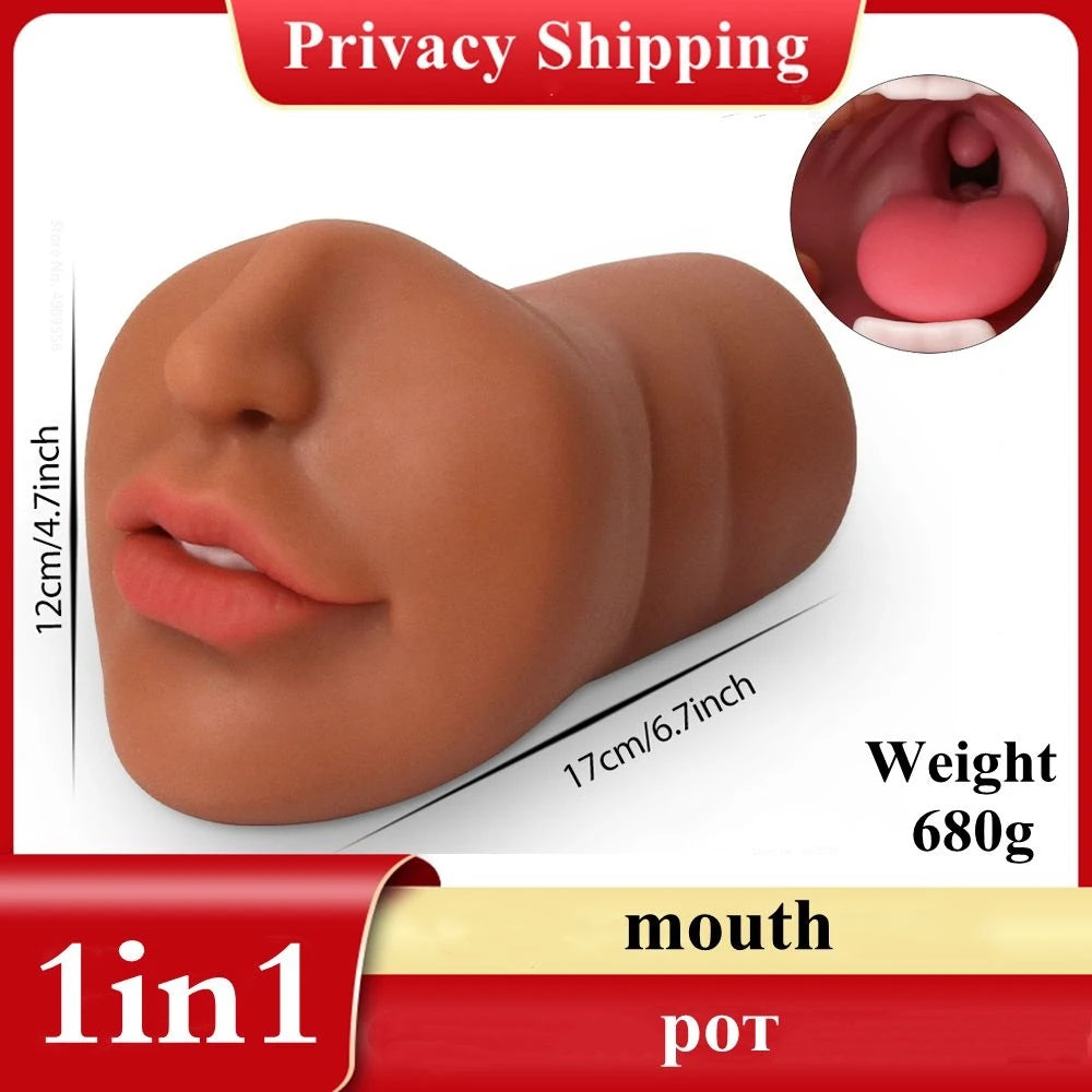 Sex Toys 3 In 1 For Adults Rubber Vagina Mastribution for Man Erotic Products Artificial Pussy Toy Male Masturbator Adult Goods