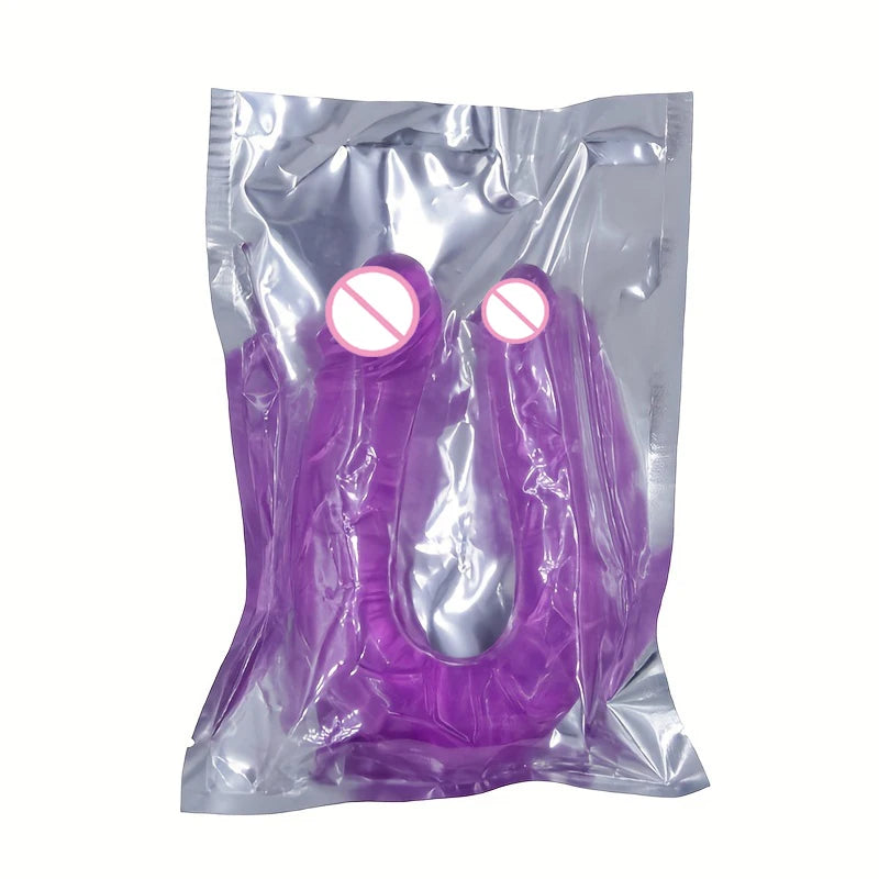 Double - Ended Realistic Dildo, Flexible Silicone Dual - Stimulation Toy for Couples & Solo Intimate Play Sex Toys