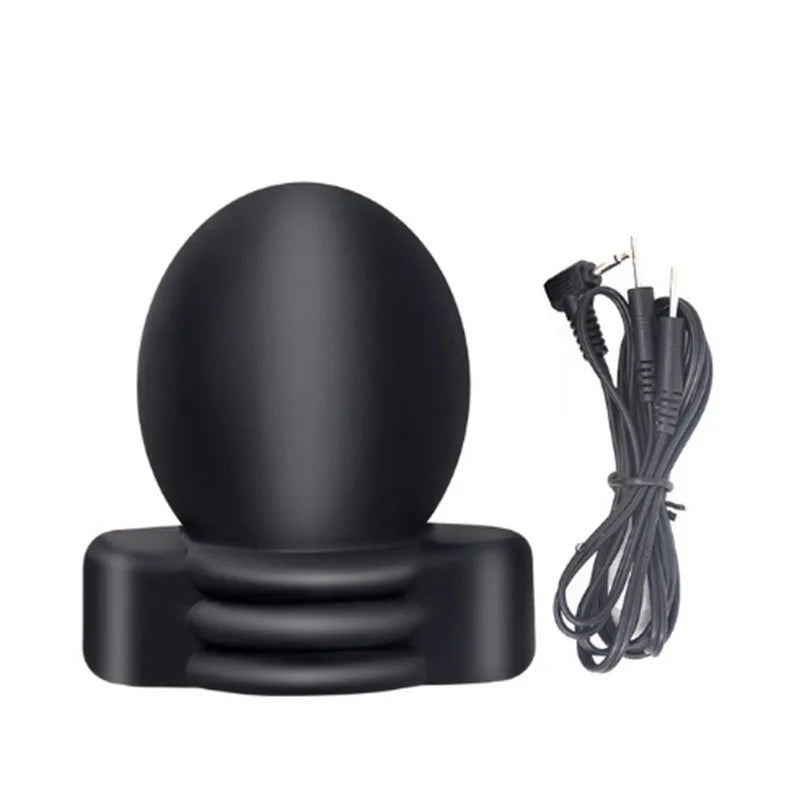 Electro Shock Penis Massager Vibrator Sex Toy for Men Glans Stimulate E-stim Penis Trainer Ring Delayed Ejaculation Penis Sleeve