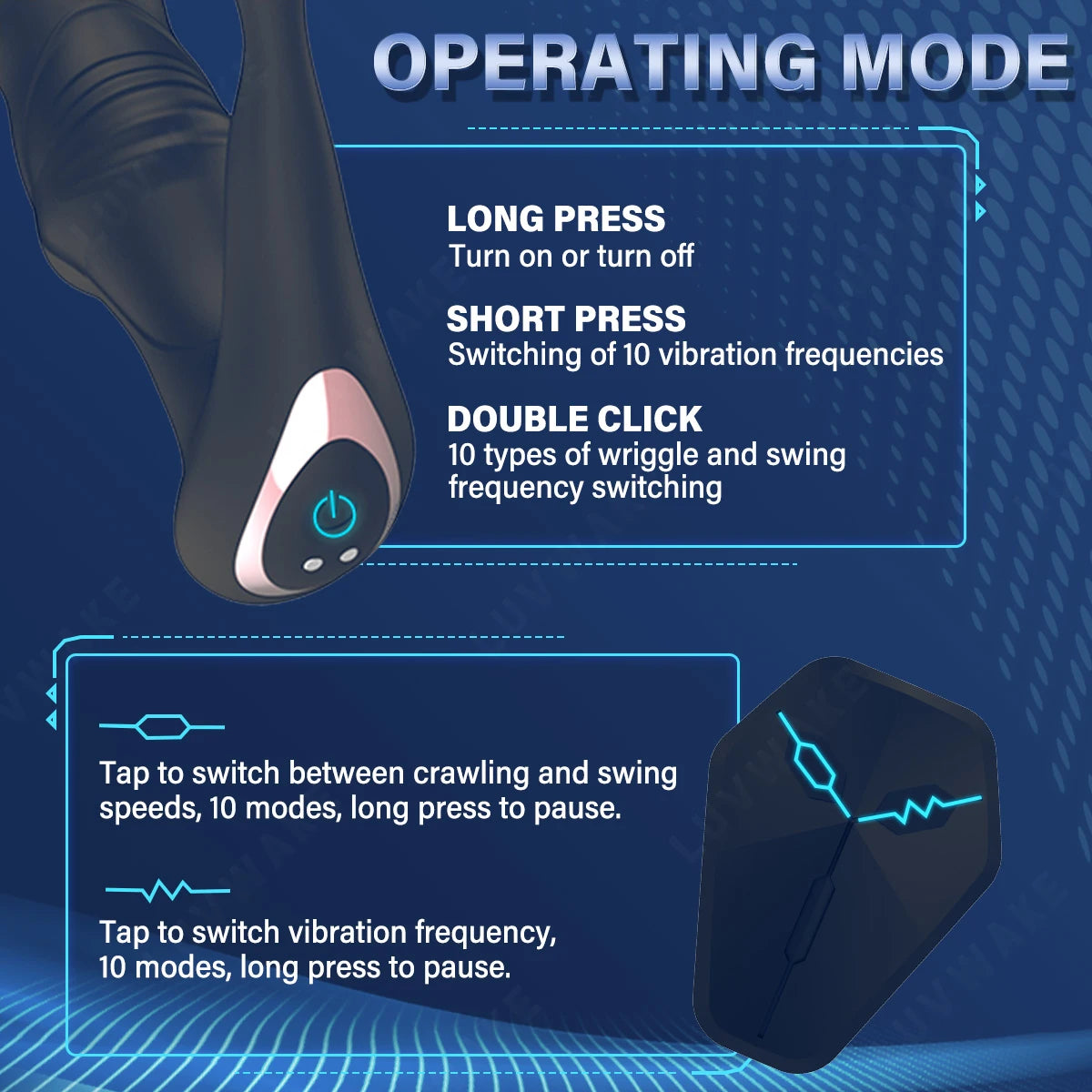 Penis Ring Cock Ring Dick Sleeve Male Prostate Massager Silicone Male Masturbator Male Anal Vibrator Adult Sex Toy for Men