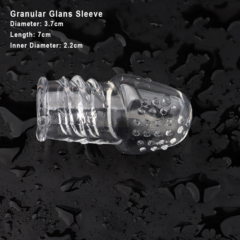 Sex Toys For Couples For Men Penis Sleeve Granular Stimulation Erotic Products Extension Bdsm Enlarger Ejaculation Delay Condom