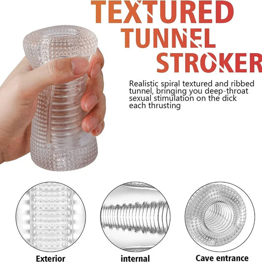 Sex Toys for Men Portable Male Masturbator Cup Glans Endurance Exercise Artificial Vagina Pussy Masturbstor for Men Sexmachine