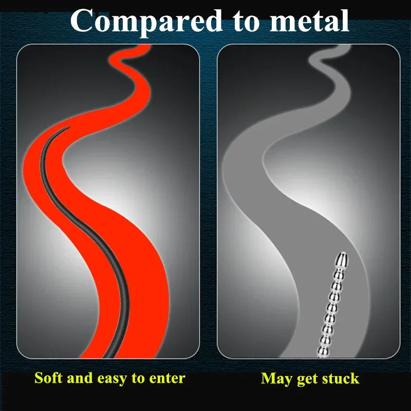 Urethral Sounding Vibrator Prostate Massager Penis Plug Urethra Dilators Stimulation BDSM Sex Toys For Men Gay Male Masturbator