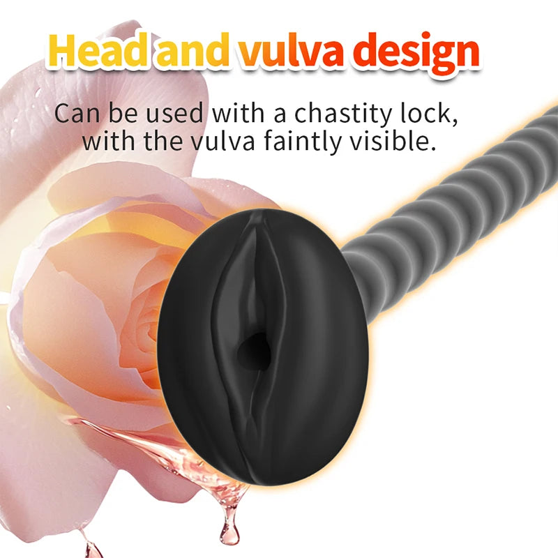 Male Hollow Penis Plug Soft Horse Eye Stimulator Masturbator Sex Toys Urethra Dilator Adult Sex Toy For Men Gay Prostate Massage