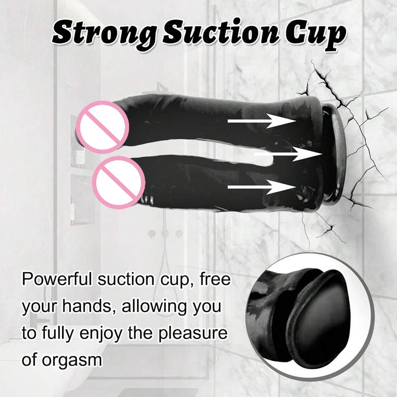 Double Dildos Female Masturbation Double Vagina  Anus Big Penis G-spot Strong Suction Cup,suitable for Female Couples Sex Toy18+