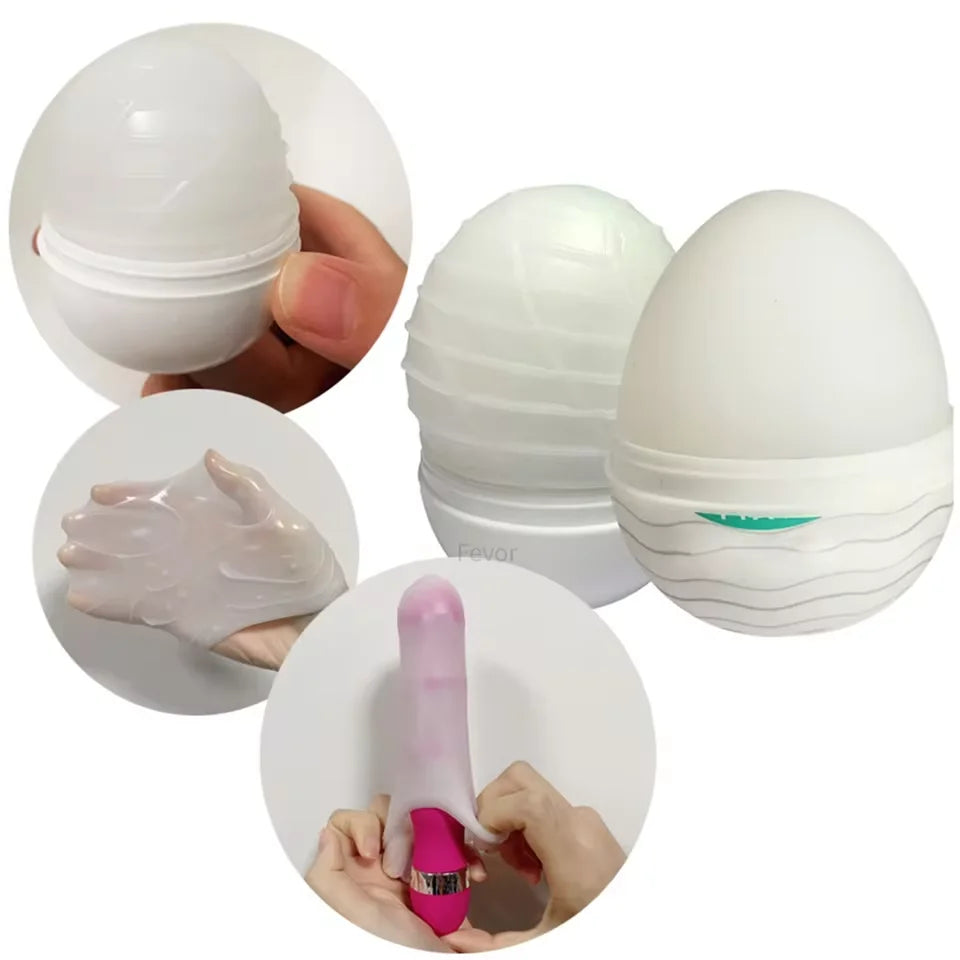 Silicone Stretchable Masturbator Adult Sex Toy for Men Adult Supplies Portable Male Masturbation Eggs Stimulating Penis Massager