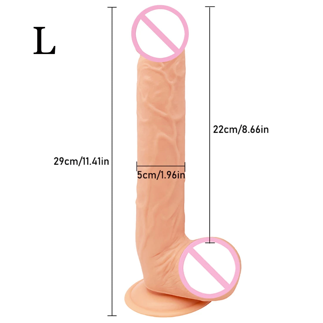 Oversized Realistic Dildos with Suction Cup Soft Skin Feeling Huge Penis Erotic Long Phallus Anal Plug Dick Sex Toys for Women