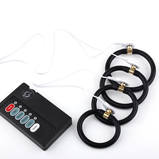 Sex Products Stimulation Massage Sex Toys For Men Electro Shock Therapy Extender Penis Rings Cock Ring Flirting Toy Penis